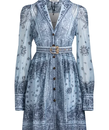 Blue Design Dress